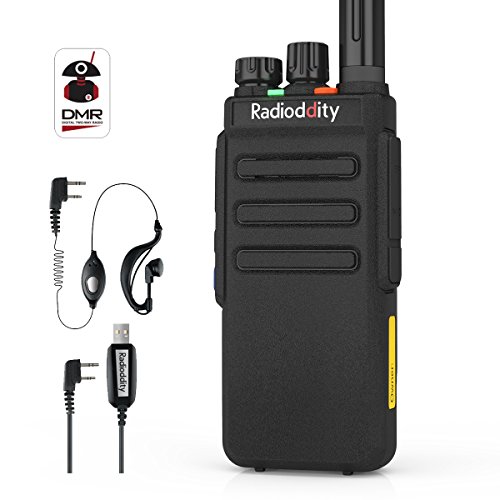 Book Cover Radioddity GD-77S DMR Dual Band Two Way Radio Digital/Analog Long Range Handheld Walkie Talkie 1024CH, Voice Prompt, Commercial Use, with Programming Cable, Original Earpiece and 2 Antennas