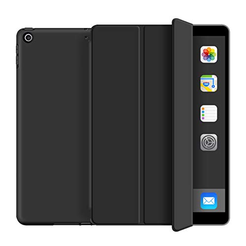 KenKe for iPad 9.7 Case 2018 iPad 6th Generation Case / 2017 iPad 5th Generation Case, Ultra Slim Lightweight Smart Cover TPU Soft Auto Sleep/Wake for iPad 5th/6th Gen Case 9.7 inch - (Black)