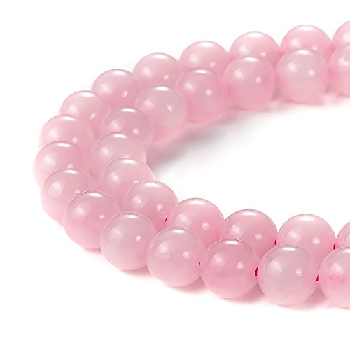 4mm Natural Rose Quartz Beads Round Gemstone Loose Beads for Jewelry Making (88-95pcs/strand)