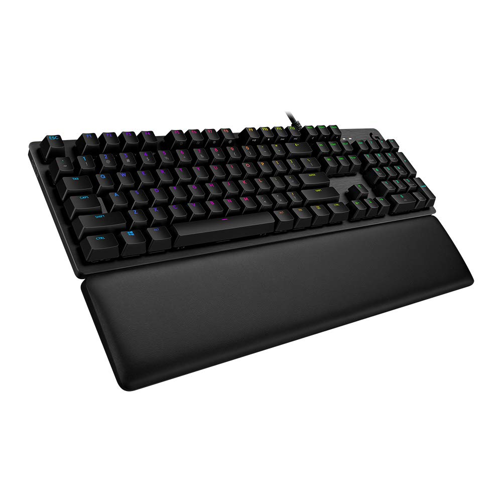 Logitech G513 Carbon LIGHTSYNC RGB Mechanical Gaming Keyboard with GX Blue Switches - Clicky GX Switches Blue Clicky Keyboard