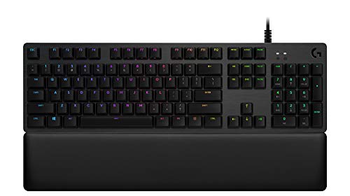 Book Cover Logitech G513 RGB Backlit Mechanical Gaming Keyboard with Romer-G Tactile Keyswitches (Carbon)