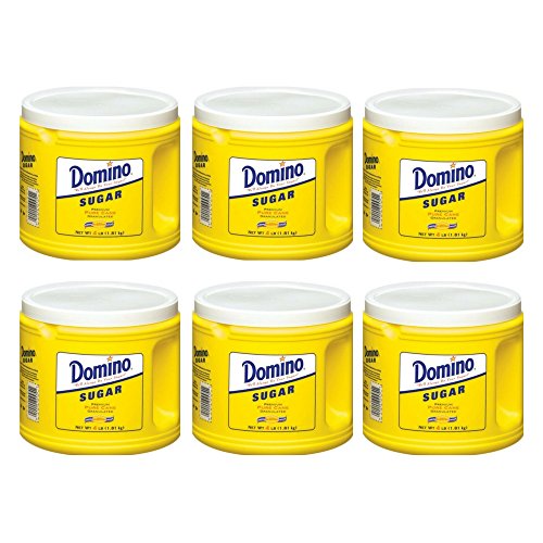 Domino: Pure Cane Granulated Sugar, 4 Lb (6 Pack)