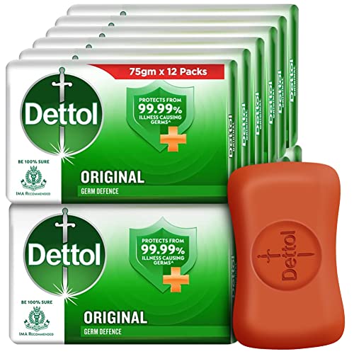 Dettol Original Soap - 75 g (Pack of 12)