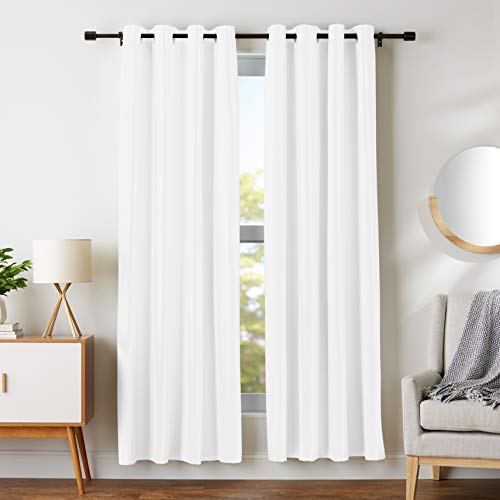 Book Cover AmazonBasics Room Darkening Blackout Window Curtains with Grommets - 42