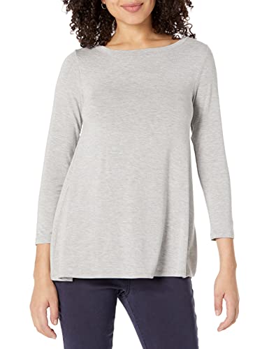 Amazon Brand - Daily Ritual Women's Jersey 3/4-Sleeve Bateau-Neck Swing T-Shirt