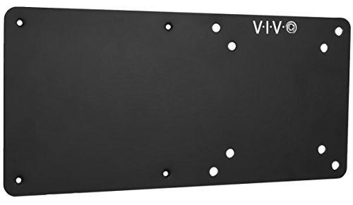 VIVO Steel Arm Bracket Holder for Intel NUC, Back of Monitor VESA Metal Plate Mount Extension, Black, MOUNT-VESA01