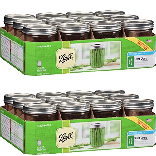 Ball Wide Mouth Pint Jars, 12 count (16oz - 12cnt), 2-Pack