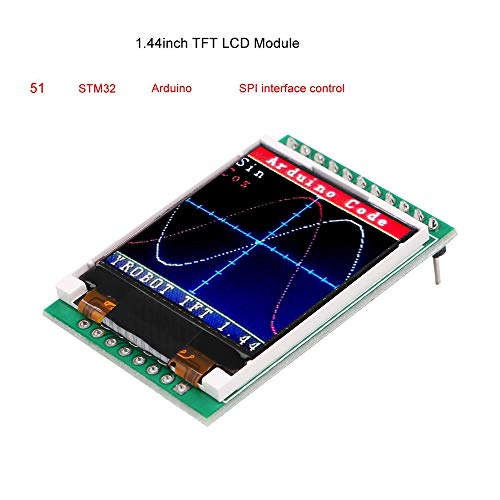 Book Cover MakerFocus 1.44 TFT LCD Screen, 1.44 inches TFT LCD Module, 128x128 SPI, Picture Graphic Color Screen, 51 STM32 Ar duino Routines to Replace 5110 OLED 5V for Ar duino