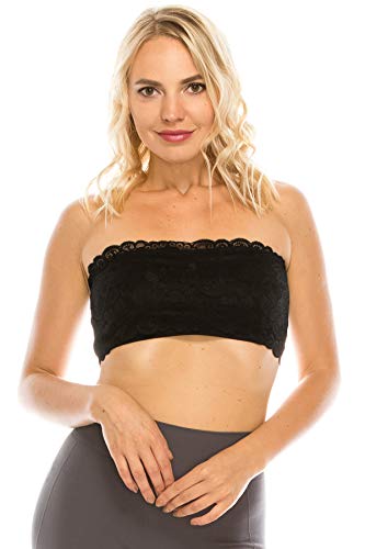 Kurve Seamless Lace Reversible Bandeau Tube Top (Made Love in the USA)