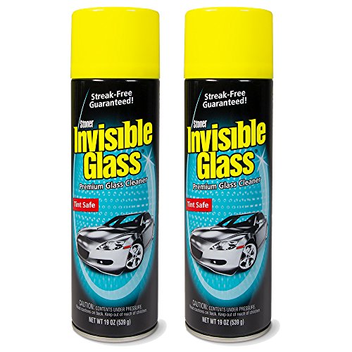 Book Cover Invisible Glass 91164-2PK Premium Glass Cleaner 19-Ounce Can - Case of 2, 38. Fluid, 2 Pack