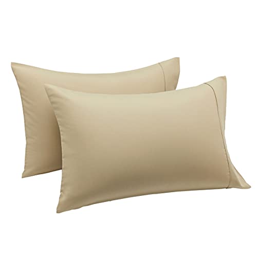 Amazon Basics Lightweight Super Soft Easy Care Microfiber Pillowcases - 2-Pack, Standard, Sage