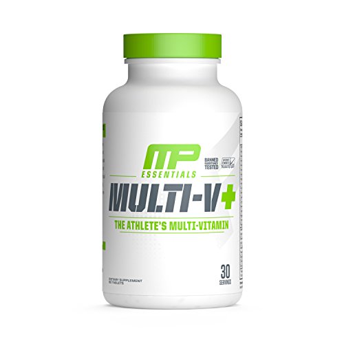 Book Cover MusclePharm Essentials Multi-V+ Tablets, High Performance Multivitamin, 30 Servings