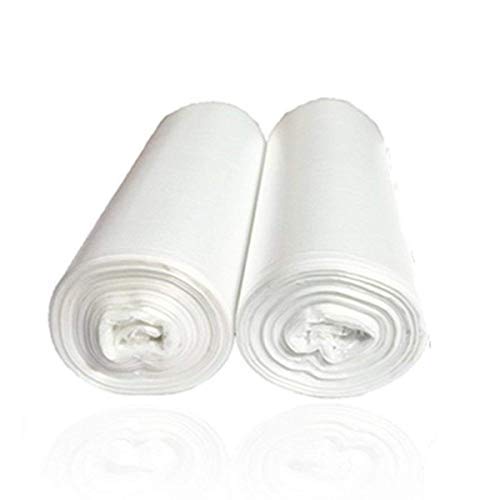 Book Cover 7-Almond 2 Gallon Small Trash Bags, Wastebasket Trash Bags for Office, Home Waste Bin Trash Can Liners Pet Waste Bags Disposal Bags(Clear, 100 Counts/ 2 Rolls)