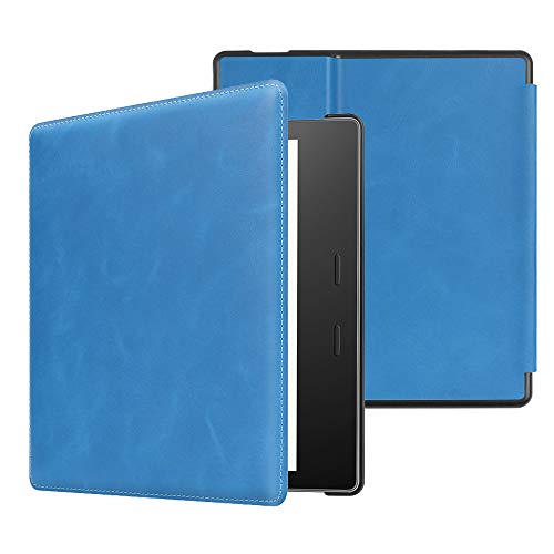 Book Cover CaseBot Leather Case for Kindle Oasis (10th and 9th Gen, 2019 and 2017 Release) - Slim Fit Protective Cover, Ice