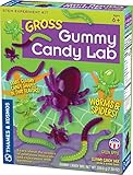 Gross Gummy Candy Lab - Worms & Spiders! Sweet Science STEM Experiment Kit, Make Your Own Plant-Based Gummy Candies in Cool Shapes & Colors | Learn Chemistry | Looks Gross, Tastes Great