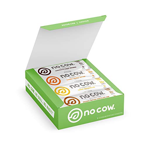 No Cow Best Seller Variety Pack, 20g Plant Based Protein, Keto Friendly, Low Sugar, Dairy Free Gluten Free, Vegan, High Fiber, Non-GMO, 2.12 Ounce (Pack of 12)