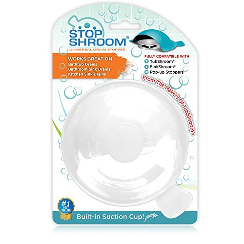 Book Cover StopShroom The Ultimate Universal Drain Stopper Plug for Bathtub, Bathroom, and Kitchen Sink Drains (White)