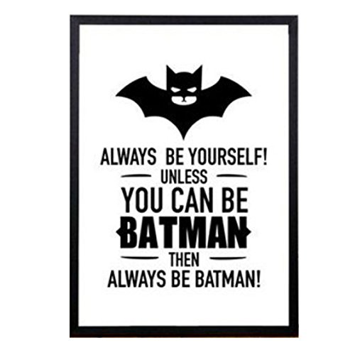 monque Batman Designed Knight Vintage Movie Poster Art Print Black White Canvas 30x40cm
