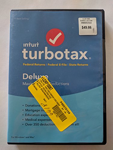 TurboTax Deluxe 2017 for MAC + Windows