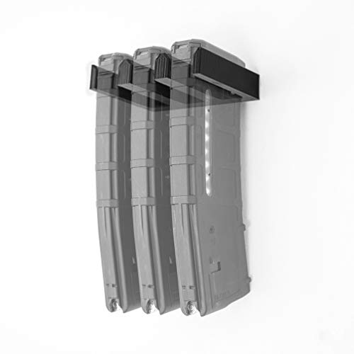 Spartan Mounts - 3x 5.56 PMAG Wall Mount - Low Profile Magazine Rack - Mag Display