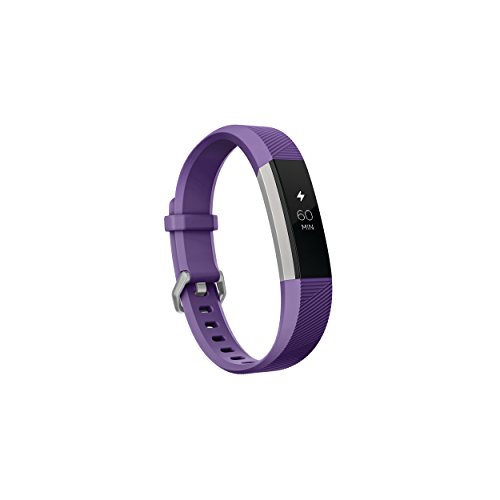 Book Cover Fitbit Ace, Activity Tracker for Kids 8+, Power Purple / Stainless Steel, 1 Count