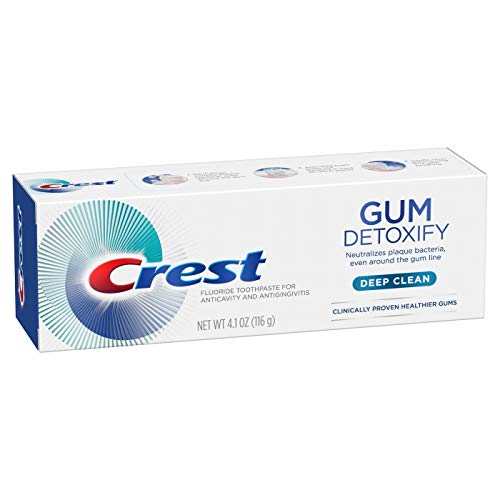 Book Cover Crest Gum Detoxify Toothpaste, Deep Clean (4.1 oz, 4 pk.)