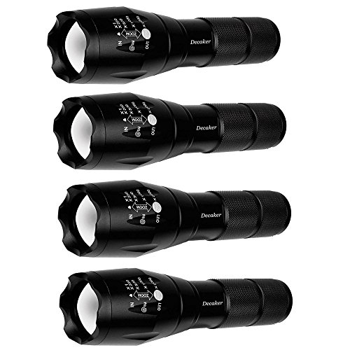 Book Cover 4Pcs Military Grade 5 Mode XML T6 Tactical Led Waterproof Flashlight - Get 4 for Only $32.95