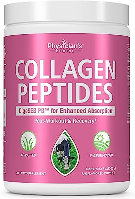 Book Cover Collagen Peptides Powder - Enhanced Absorption - Supports Hair, Skin, Nails, Joints and Post Workout Recovery - Hydrolyzed Protein - Grass Fed, Non-GMO, Type I and III, Gluten-Free, Unflavored