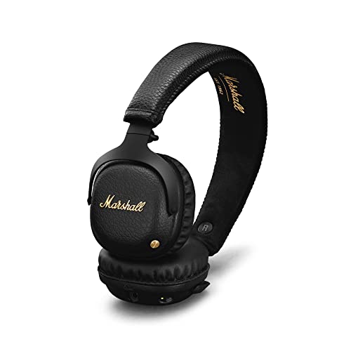 Book Cover Marshall Mid ANC Active Noise Cancelling On-Ear Wireless Bluetooth Headphone, Black (04092138)