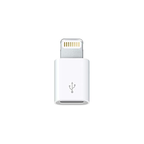 Book Cover Apple Lightning to Micro USB Adapter Connector for iPhone, iPad, iPod (Renewed)
