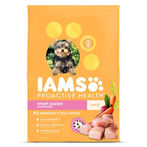 IAMS PROACTIVE HEALTH Small & Toy Breed Smart Puppy Dry Dog Food for Small Dogs with Real Chicken, 7 lb. Bag