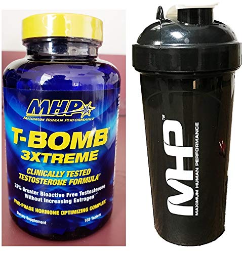 MHP T‑Bomb 3Xtreme 168 Tablets + MHP Shaker 25 oz