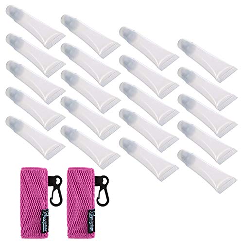 BeautyflierÂ® 20 pcs Clear 10ml Refill Empty Tubes Containers for DIY Lip Gloss Balm/Cosmetic