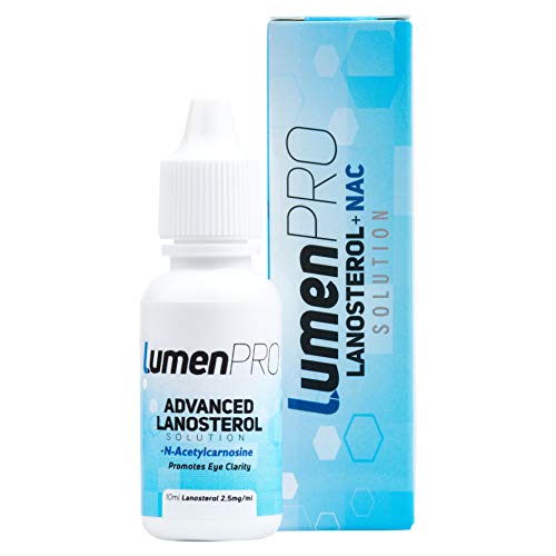 Book Cover LumenPro Pet Eye Drops | Promotes Vision Clarity in Animals with Cataracts | Scientifically Formulated Lanosterol and N-Acetylcarnosine (NAC) Combination