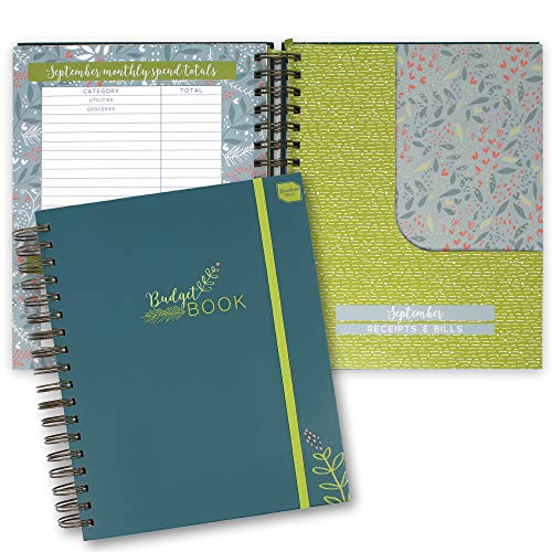 Book Cover Boxclever Press Budget Planner. Undated Planner to Start Saving Today. Monthly Planner with Expense Trackers, Christmas Section & 13 Pockets. Large Budget Book Measures: 24 x 21.5cm (Teal)