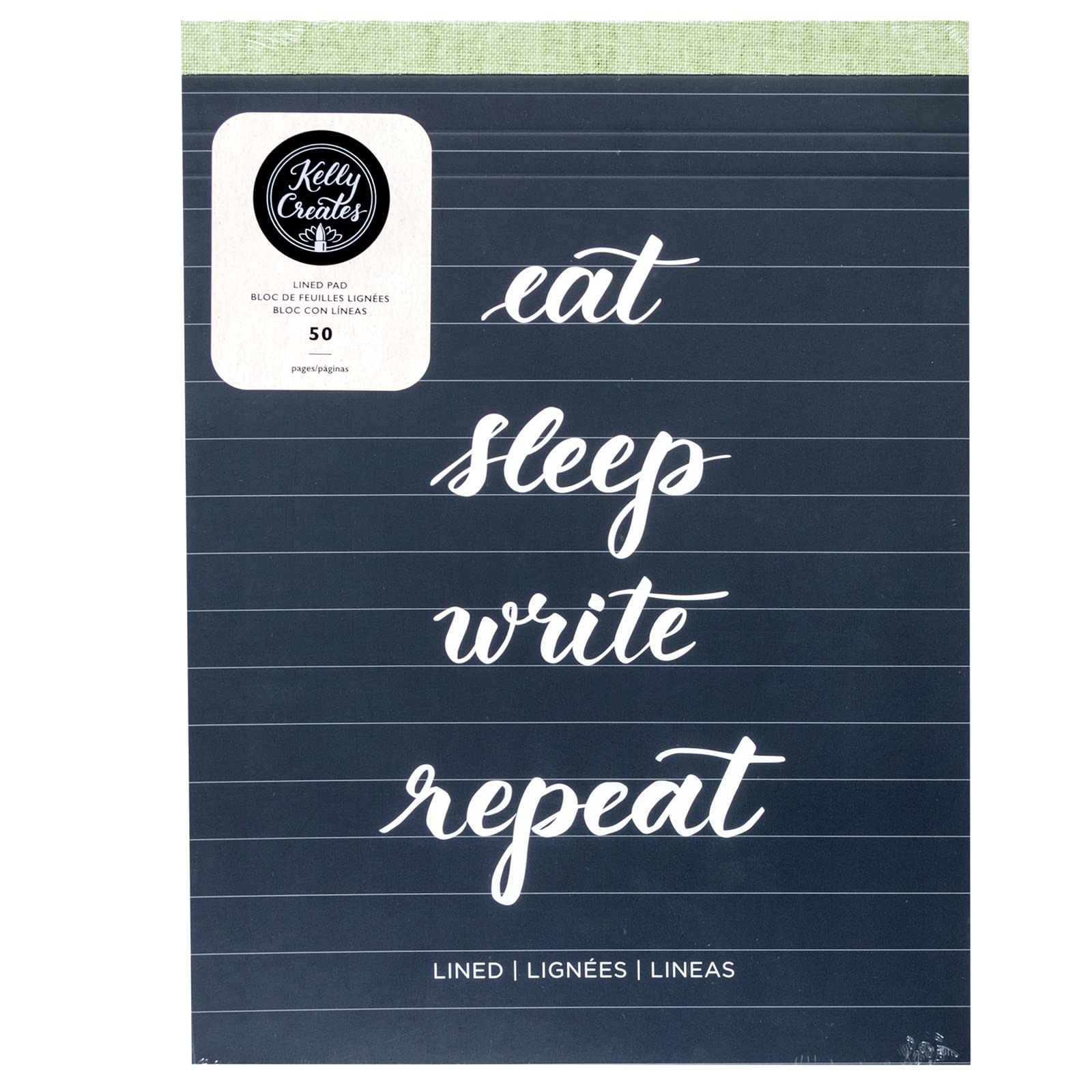 Kelly Creates Lined Paper Pad, Multicolor, (8.5 x 11-inch)