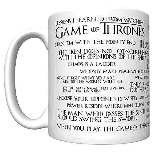 Book Cover Lessons I Learned From Watching Game of Thrones (Old Version) Coffee Mug [GOTL]
