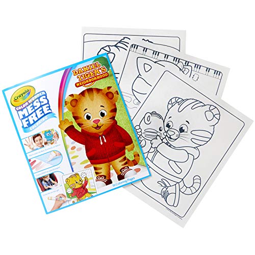 Crayola Color Wonder, Daniel Tiger's Neighborhood, 18 Mess Free Coloring Pages, Kids Indoor Activities at Home, Gift for Age 3, 4, 5, 6