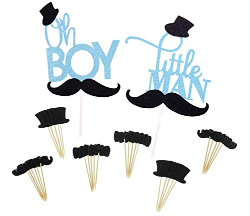 ZAZZIO Sinrier Boy and Men Cake Cupcake Topper for Birthday Party Decoration