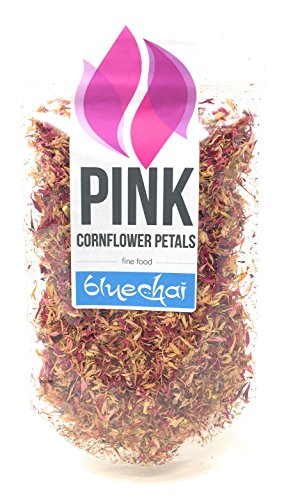 Pink Cornflower Petals - Premium Quality - Perfect for Beverages, Cakes and Culinary Delights, Grade A