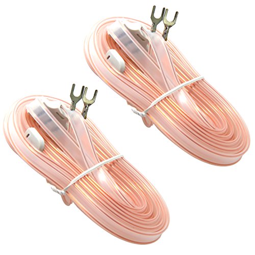 Ancable 2-Pack 300 Ohm FM Antenna T Shape Dipole Radio Ant with Spade Terminal for Yamaha Sharp JVC Marantz Vintage Stereo Tuner Receiver