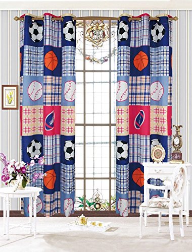 Mk 2 Panel Curtain with Grommet New (Dark Blue Sports)