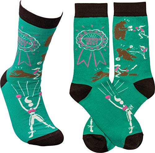 New Primitives by Kathy Socks Funny Humorous"Tougher Then the Rest" Unisex Adult - One size fits most