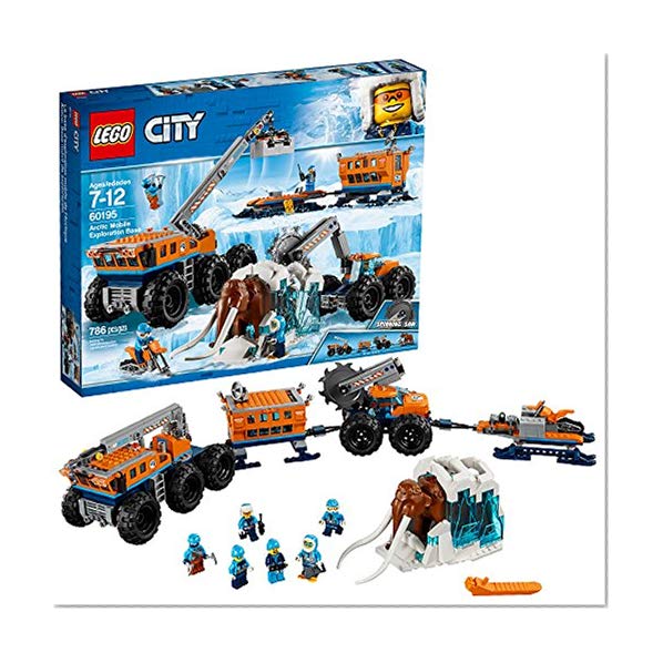 Book Cover LEGO City Arctic Mobile Exploration Base 60195 Building Kit, Snowmobile Toy and Rescue Game (786 Piece)
