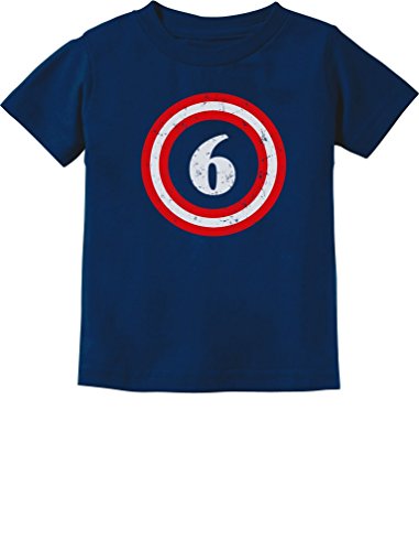 Captain 6th Birthday Shirt Boy Girl 6 Year Old Toddler & Youth Kids T-Shirt