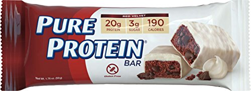 Pure Protein Bars, Gluten Free, Red Velvet, 1.76 oz, 6 Count