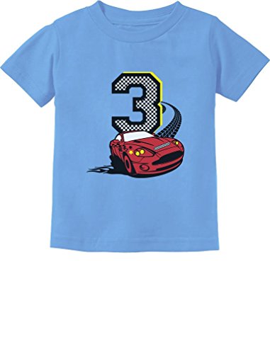 Race Car 3rd Birthday Shirt Boy Girl 3 Year Old Gifts Toddler Kids T-Shirt