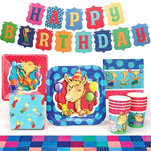 Book Cover Llama Llama Party Supplies (Standard) Perfect Birthday Decorations for Those First 5 Years. Birthday Decorations for Girls and Boys, LLamaTheme Party Party Pack, 66 Piece Set, Serves 8
