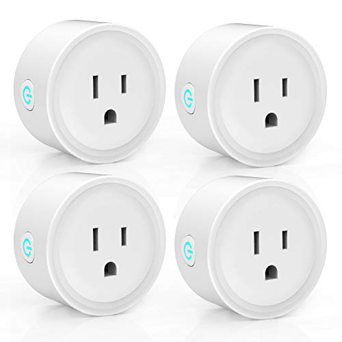 Smart Plug Wi-Fi Outlets, Electrical Outlet 4 Pack Remote Control ON/OFF/Timer Switch by Avatar Controls, Compatible with Alexa/Google Home/IFTTT, ETL Listed