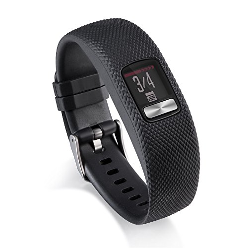 RuenTech Compatible with Garmin Vivofit 4 Bands Small & Large, Fitness Replacement Band Strap Wrist Band Compatible for Vivofit 4 Activity Tracker (Black, Large)